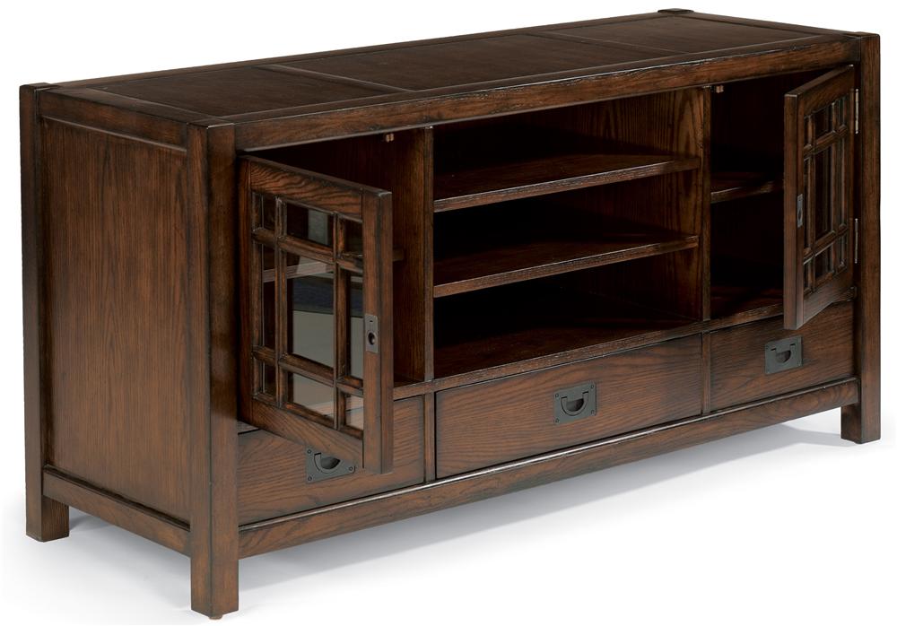 Flexsteel Sonoma Entertainment Base with Ample Storage Mueller